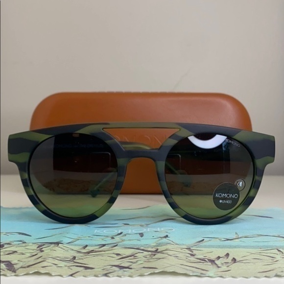 NEW Komono Sunglasses Dreyfuss Green Safari - Picture 15 of 15